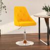 vidaXL Tabouret de bar Jaune moutarde Tissu
