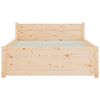 vidaXL Cadre de lit sans matelas bois massif 90x190 cm