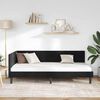 vidaXL Cadre de lit d'angle Noir 90 cm x 190 cm Velours