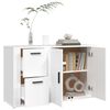 vidaXL Buffet Blanc 100x33x59,5 cm Bois d'ing&eacute;nierie