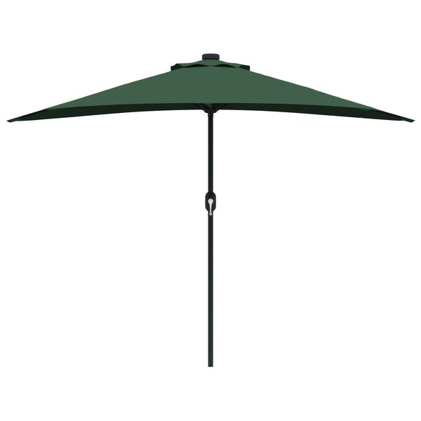vidaXL Parasol de jardin Vert 294 x 150 x 224 cm Polyester et Acier