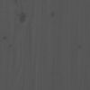 vidaXL Table de bar Gris 140x80x110 cm Bois massif de pin