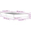 vidaXL Cadre de lit sans matelas ch&ecirc;ne sonoma 75x190 cm