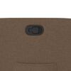 vidaXL Fauteuil inclinable Marron Tissu