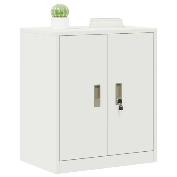 vidaXL Armoire de rangement Blanc 60 x 40 x 70 cm Acier