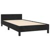 vidaXL Cadre de lit et tête de lit sans matelas noir 90x200 cm velours