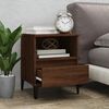 vidaXL Tables de chevet 2 pcs Ch&ecirc;ne marron 40x35x50 cm