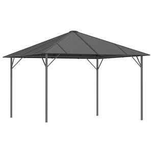 vidaXL Belv&eacute;d&egrave;re avec toit 3x3 m Anthracite