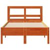 vidaXL Cadre de lit sans matelas cire marron 100x200cm bois pin massif