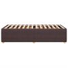 vidaXL Cadre de lit sans matelas marron fonc&eacute; 80x200 cm tissu