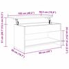 vidaXL Table basse Ch&ecirc;ne artisanal 80 x 50,5 x 41,5 cm