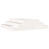 vidaXL Jardini&egrave;re Blanc 110x110x27 cm Bois massif de pin