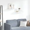vidaXL &Eacute;tag&egrave;res flottantes 2 pcs Ch&ecirc;ne et blanc 40x23x3,8 cm MDF