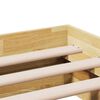 vidaXL Cadre de lit sans matelas 150x200 cm bois massif de ch&ecirc;ne