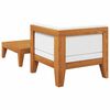 vidaXL Salon de jardin 2 pcs avec coussins Bois d'acacia solide