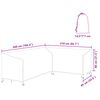 vidaXL Housse pour meubles Noir 260 x 210 x 80 cm Tissu Oxford 600D