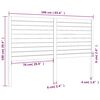 vidaXL T&ecirc;te de lit Blanc 166x4x100 cm Bois massif de pin