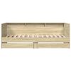 vidaXL Lit de jour avec tiroirs sans matelas ch&ecirc;ne sonoma 100x200 cm