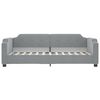 vidaXL Lit de jour avec gigogne sans matelas gris clair 100x200 cm