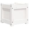 vidaXL Jardini&egrave;re blanc 31x31x31 cm bois de pin massif