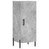 vidaXL Buffet haut Gris b&eacute;ton 34,5x34x180 cm Bois d'ing&eacute;nierie