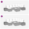 vidaXL Ensemble de canap&eacute; de jardin 8 pcs Beige Poly rotin