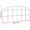 vidaXL Miroir mural noir 100x50 cm arche fer