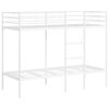 vidaXL Lit superpos&eacute; sans matelas blanc 75x190 cm acier