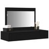 vidaXL Table de Toilette Noir 100 x 40 x 70 cm Bois d'ing&eacute;nierie