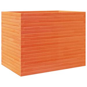 vidaXL Jardini&egrave;re cire marron 90x60x68,5 cm bois de pin massif