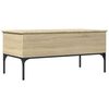 vidaXL Table basse ch&ecirc;ne sonoma 100x50x45cm bois d'ing&eacute;nierie et m&eacute;tal