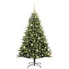 vidaXL Arbre de No&euml;l artificiel &agrave; charni&egrave;res 150 LED Vert 120 cm
