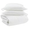 vidaXL Ensemble de Duvet avec oreiller 3 pi&egrave;ces Blanc Plume de canard