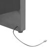 vidaXL Lit avec &eacute;clairage USB Gris clair Velours 90x200 cm