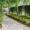 vidaXL Bordure de Pelouse 4 pcs Rouill&eacute; 450 x 0,05 x 15 cm