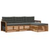 vidaXL Ensemble de canap&eacute;s d'ext&eacute;rieur Naturel et Anthracite