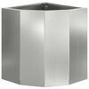 vidaXL Jardini&egrave;re d'Angle Argent 30 x 30 x 35 cm Acier galvanis&eacute;