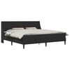 vidaXL Cadre de lit avec matelas Noir 180 x 200 cm Velours