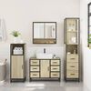 vidaXL Ensemble de meubles de salle de bain 3 pcs ch&ecirc;ne sonoma