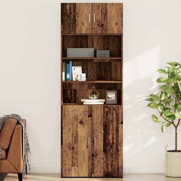 vidaXL Meuble mural Bois ancien 80 x 42.5 x 40 cm Bois d'ing&eacute;nierie