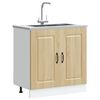 vidaXL Meuble bas pour &eacute;vier Kalmar ch&ecirc;ne sonoma bois ing&eacute;nierie