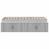 vidaXL Cadre de lit Gris Sonoma 100 x 200 cm Bois d'ingénierie