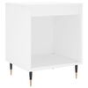 vidaXL Tables de chevet 2 pcs blanc 40x35x50 cm bois d&rsquo;ing&eacute;nierie