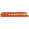 vidaXL Cadre de lit Brun cire 100 x 220 cm Pin massif