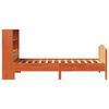 vidaXL Lit biblioth&egrave;que sans matelas cire marron 75x190 cm pin massif