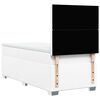 vidaXL Sommier &agrave; lattes de lit avec matelas Blanc 90x190 cm Similicuir