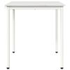 vidaXL Table de salle &agrave; manger / Table de repas Blanc 70 x 70 x 75 cm