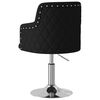 vidaXL Chaises &agrave; manger lot de 4 noir tissu