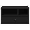 vidaXL Support d'imprimante noir 40x32x22,5 cm bois d'ing&eacute;nierie