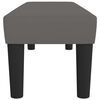 vidaXL Banc Gris 100x30x30 cm Similicuir